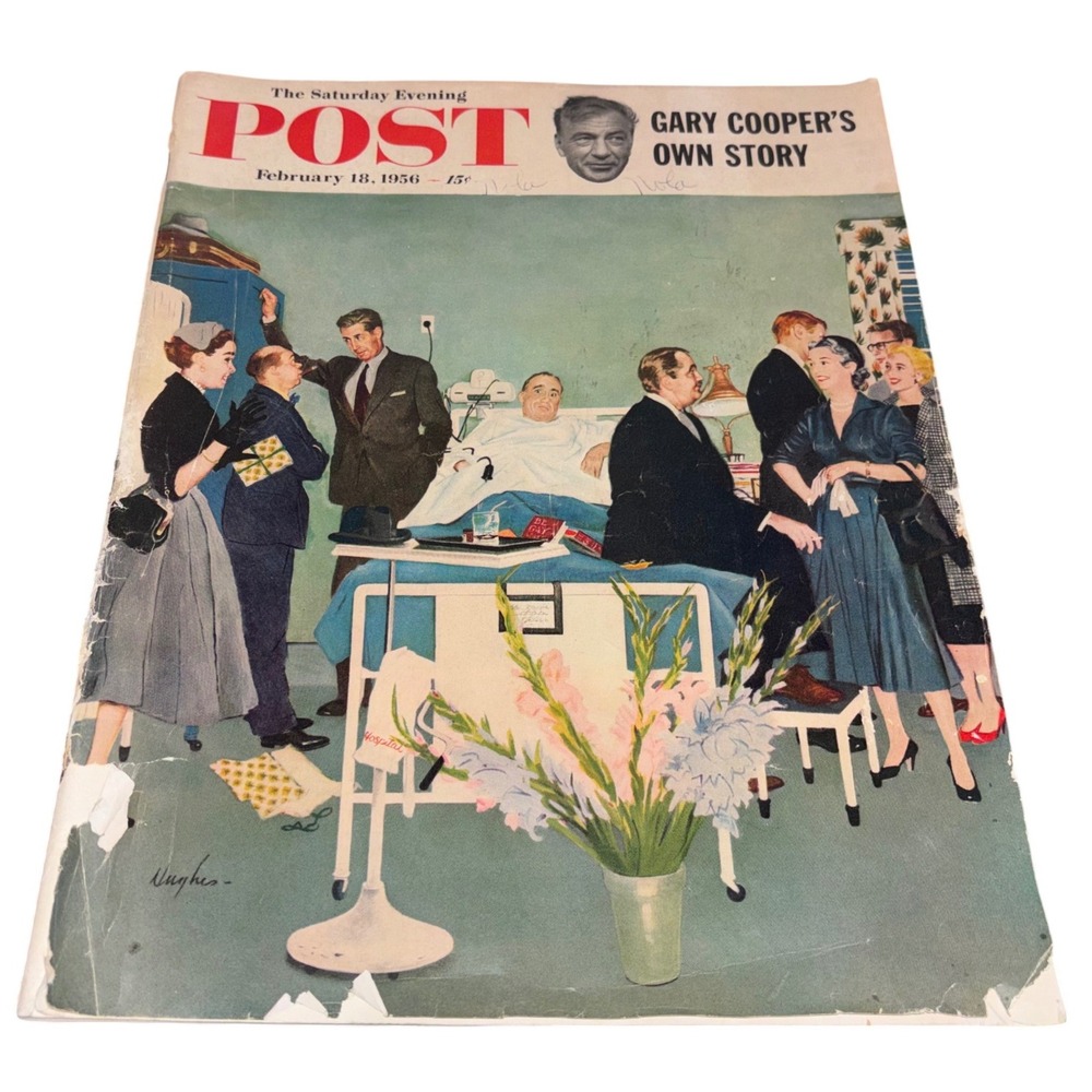 The Saturday Evening Post | "The Patient‎ Visitors" Hughes | February 18, 1956